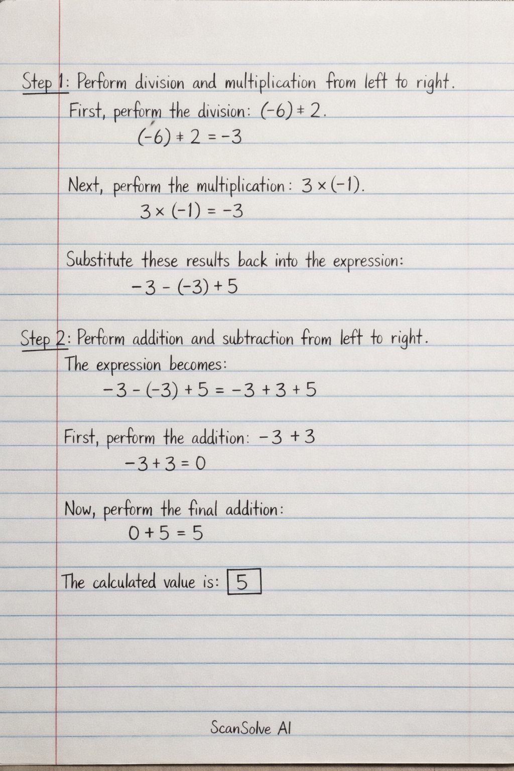 Handwritten step-by-step solution preview