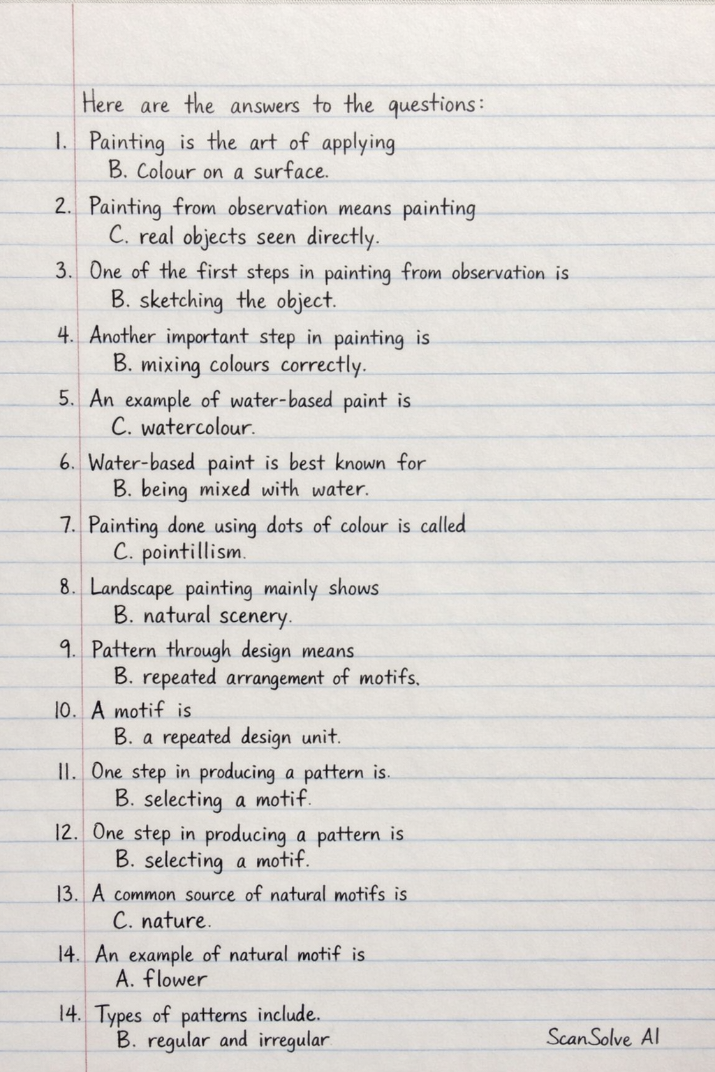 Handwritten step-by-step solution preview