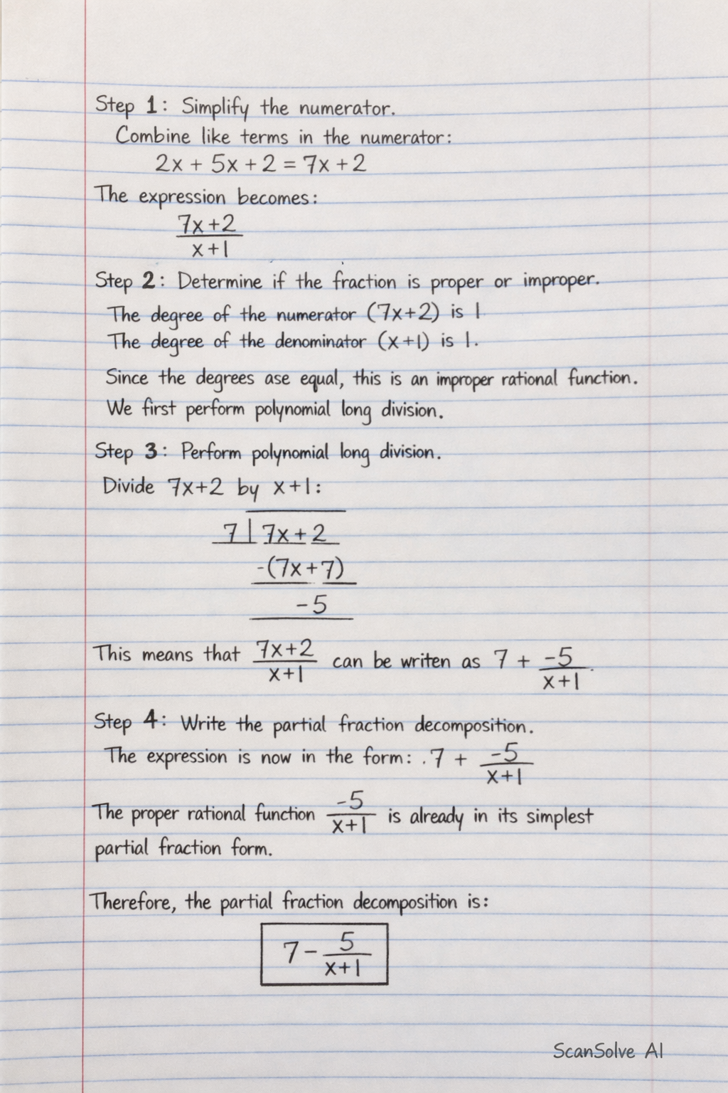 Handwritten step-by-step solution preview