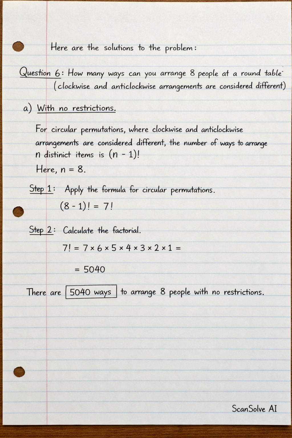 Handwritten step-by-step solution preview