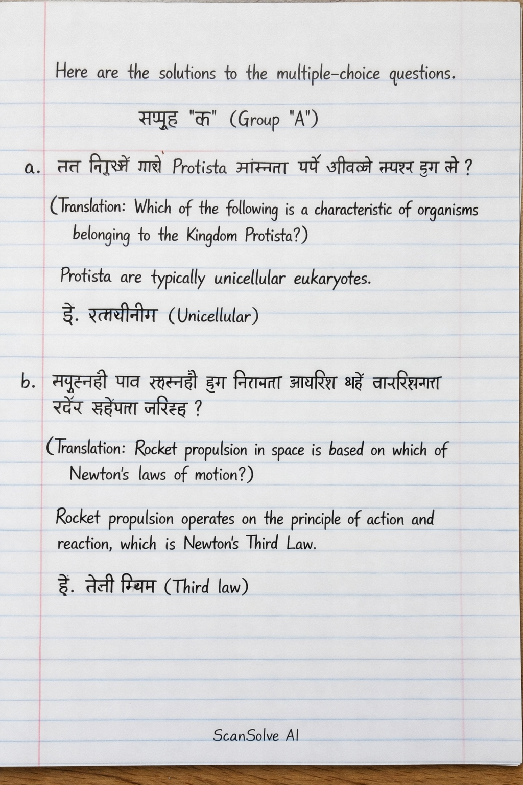 Handwritten step-by-step solution preview