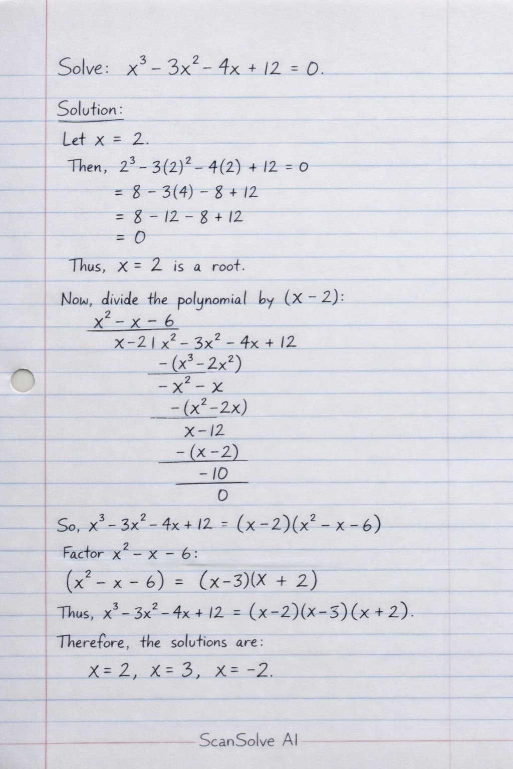 Handwritten step-by-step solution preview