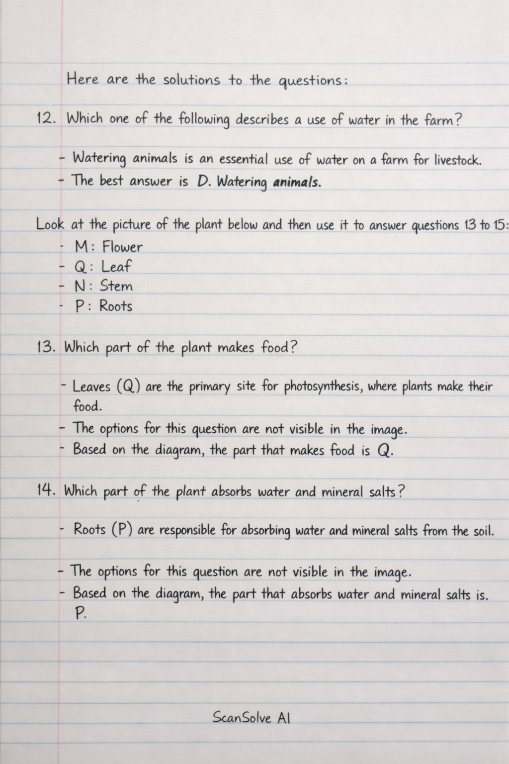 Handwritten step-by-step solution preview