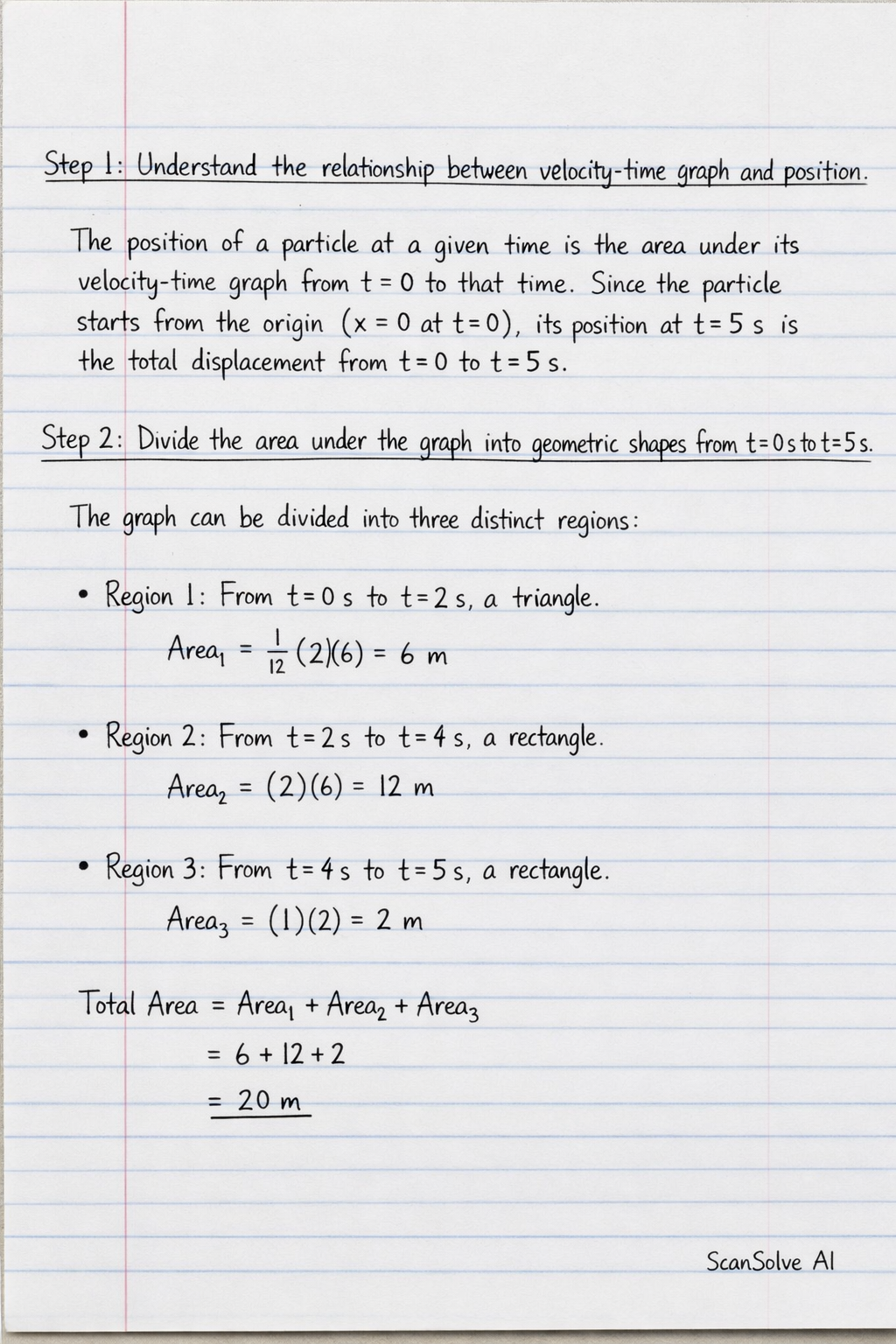 Handwritten step-by-step solution preview