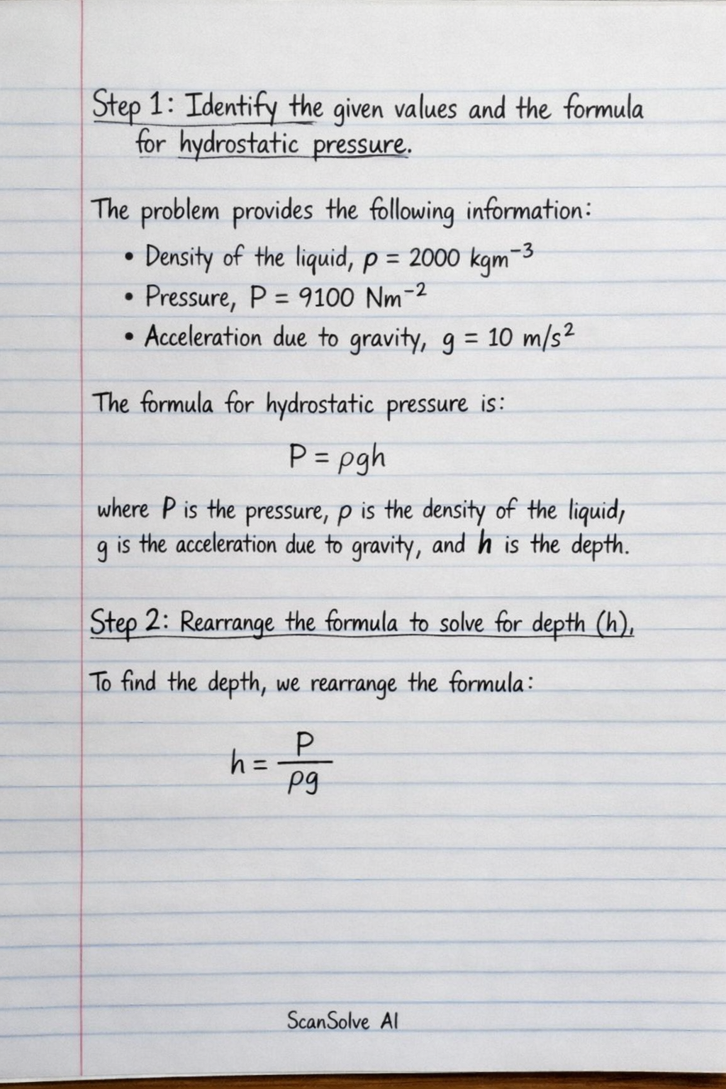 Handwritten step-by-step solution preview