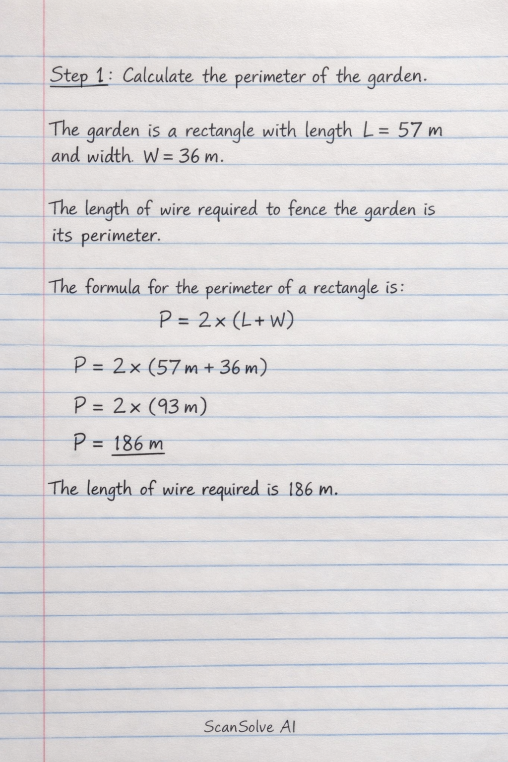 Handwritten step-by-step solution preview