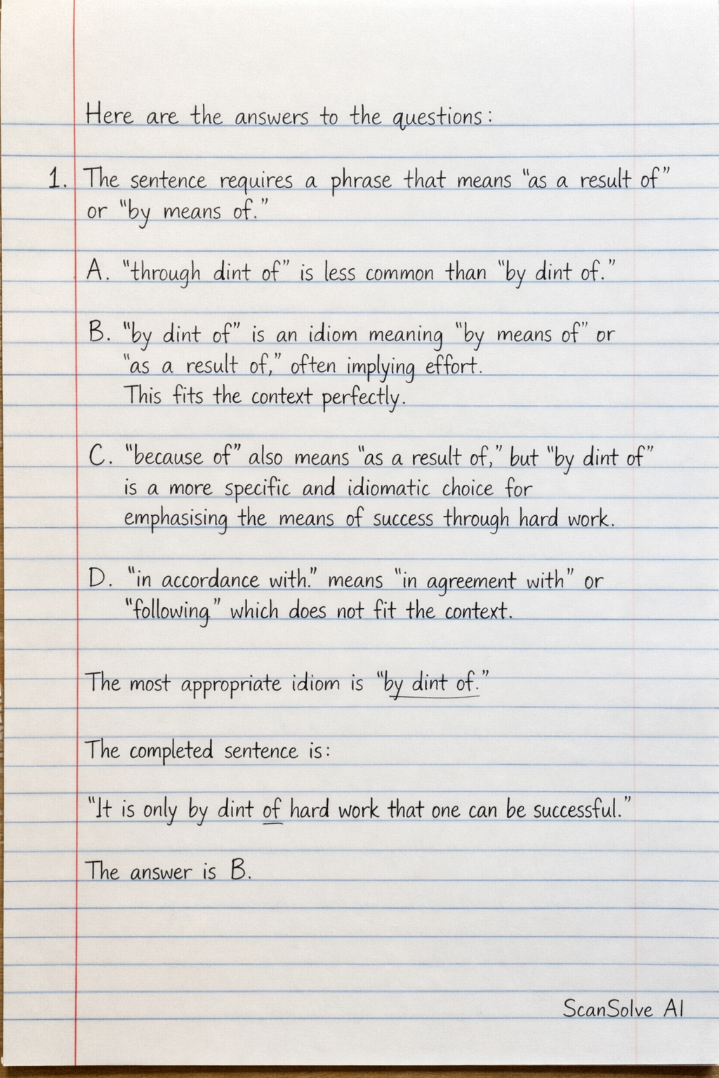 Handwritten step-by-step solution preview