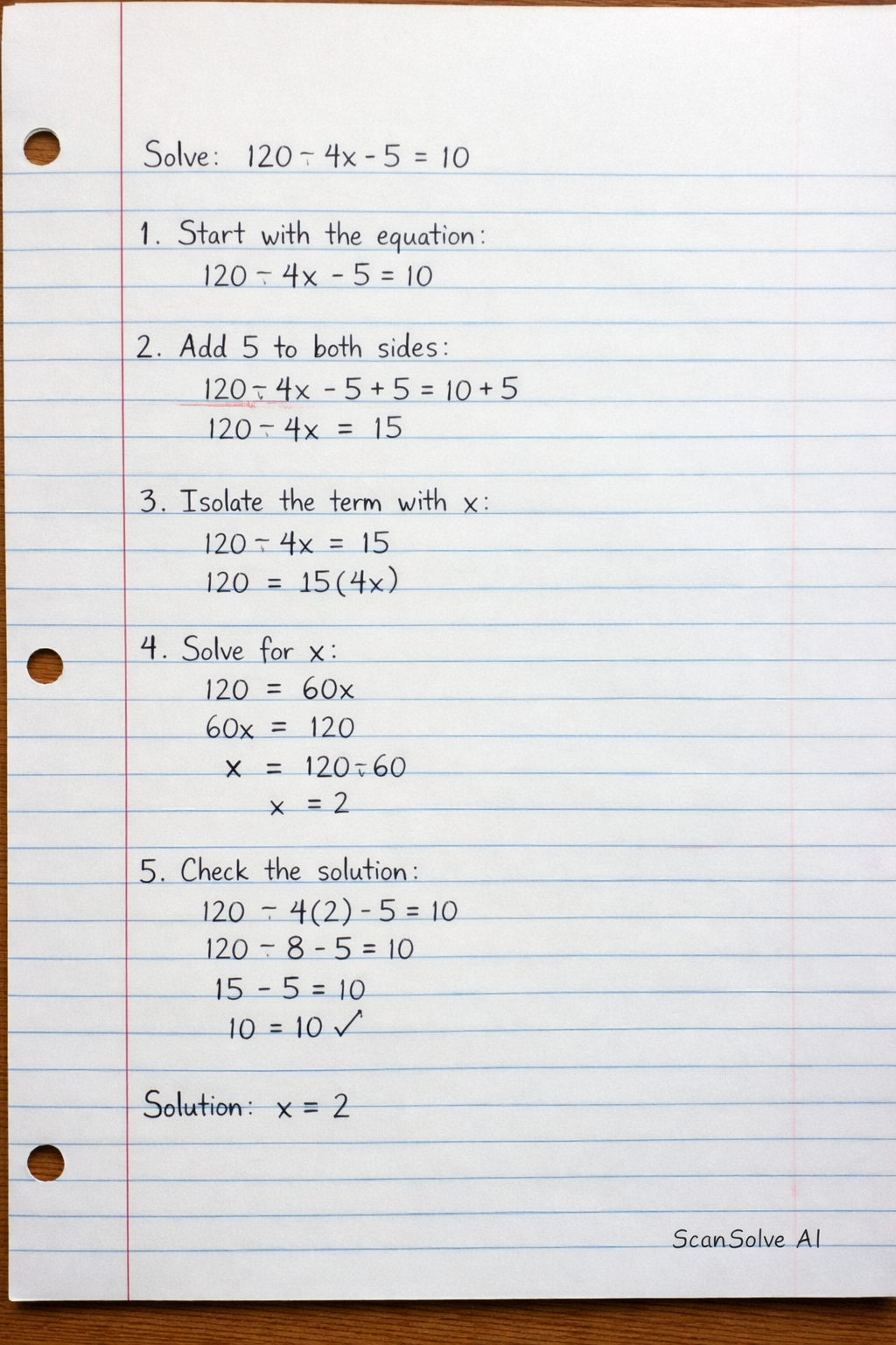 Handwritten step-by-step solution preview