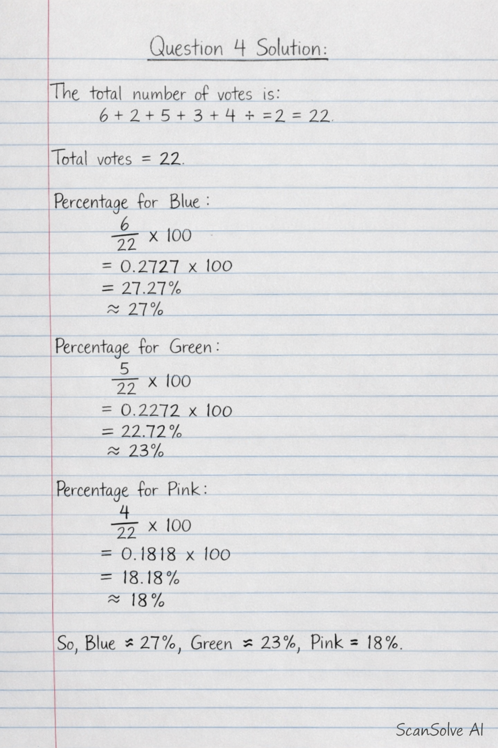 Handwritten step-by-step solution preview