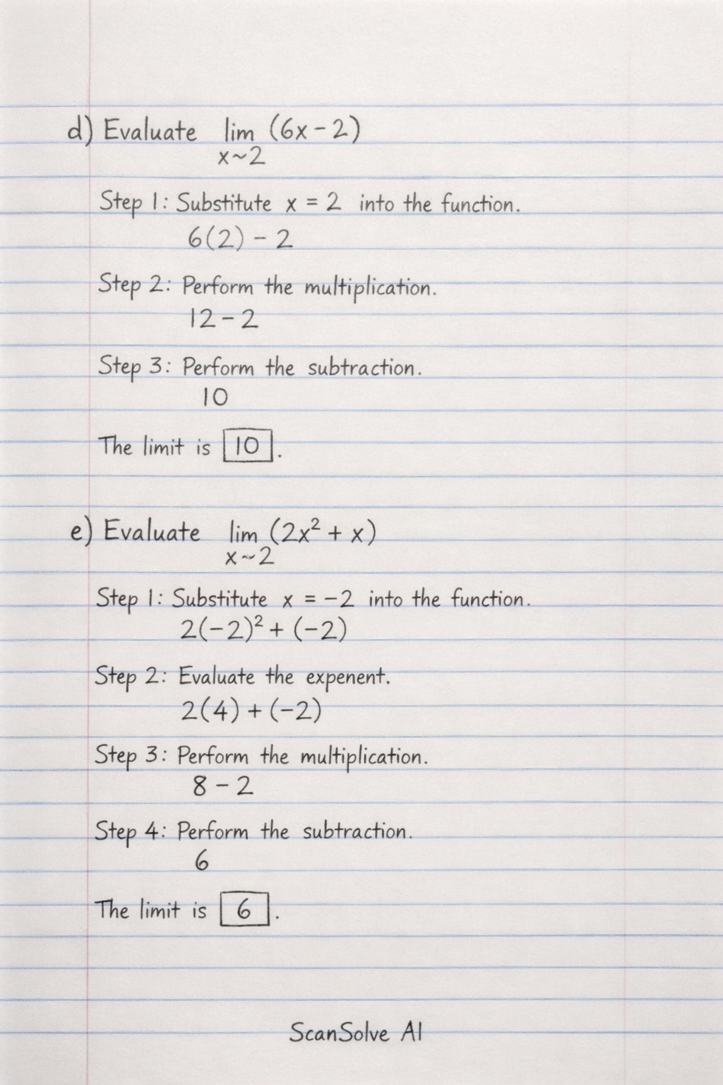 Handwritten step-by-step solution preview