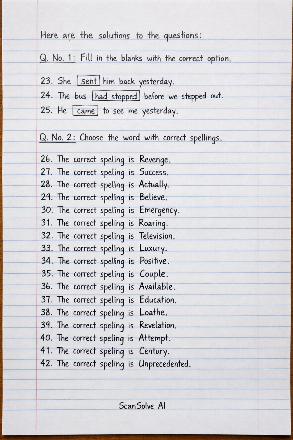 Handwritten step-by-step solution preview