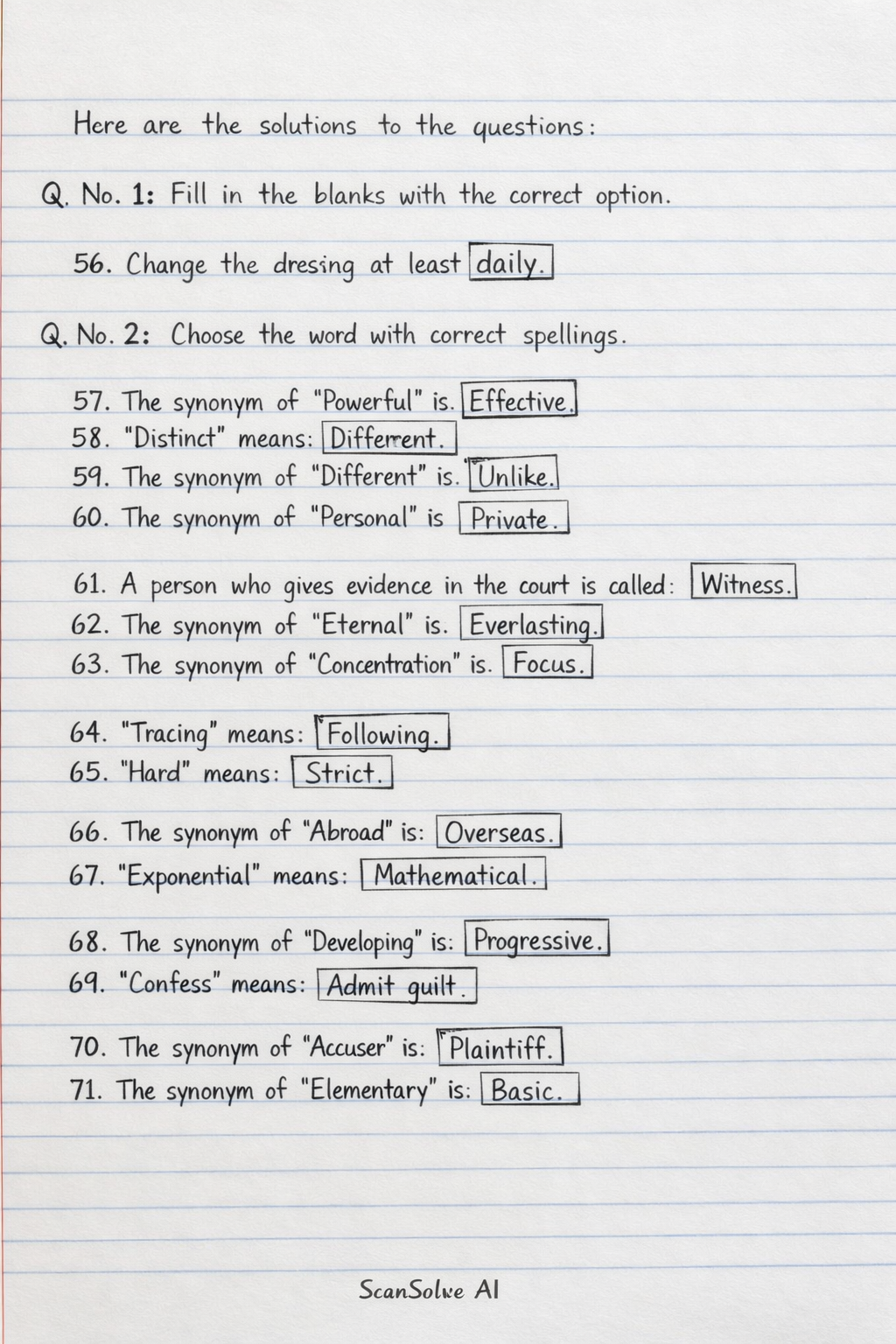 Handwritten step-by-step solution preview