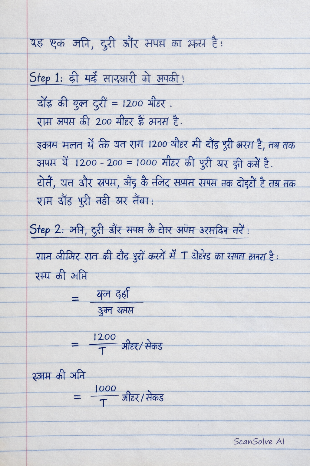 Handwritten step-by-step solution preview