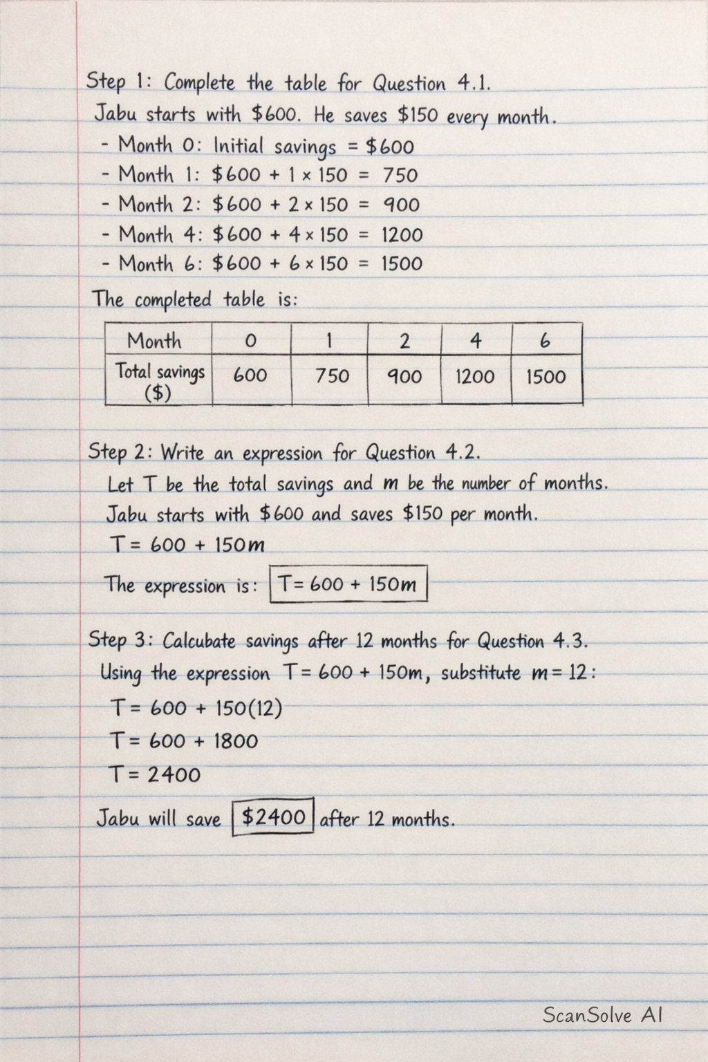 Handwritten step-by-step solution preview
