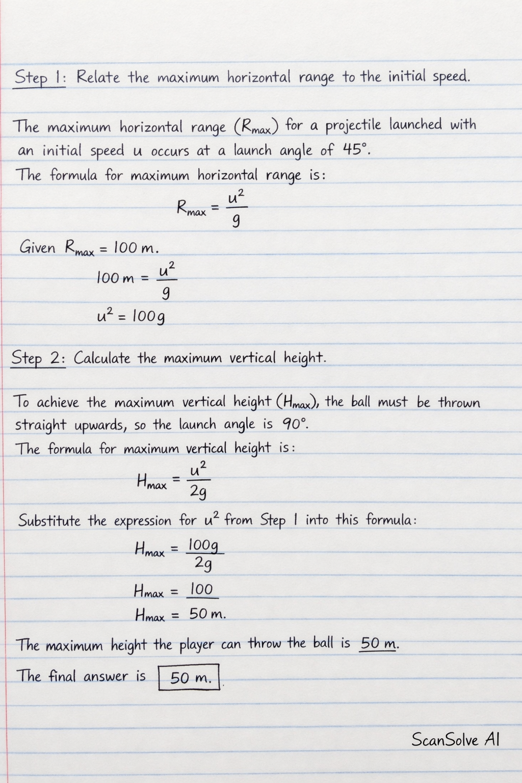 Handwritten step-by-step solution preview
