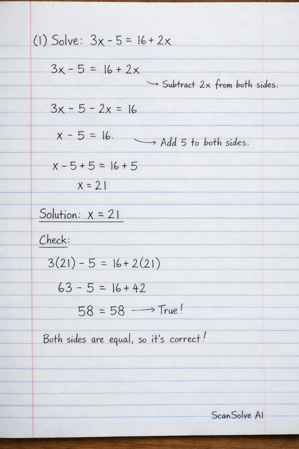 Handwritten step-by-step solution preview
