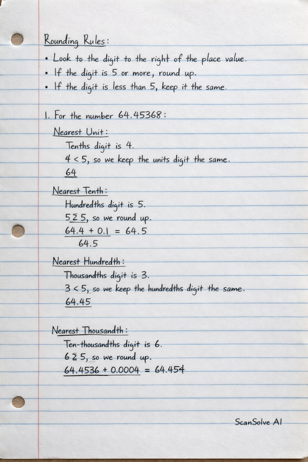 Handwritten step-by-step solution preview