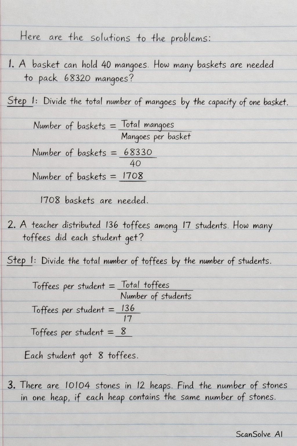 Handwritten step-by-step solution preview
