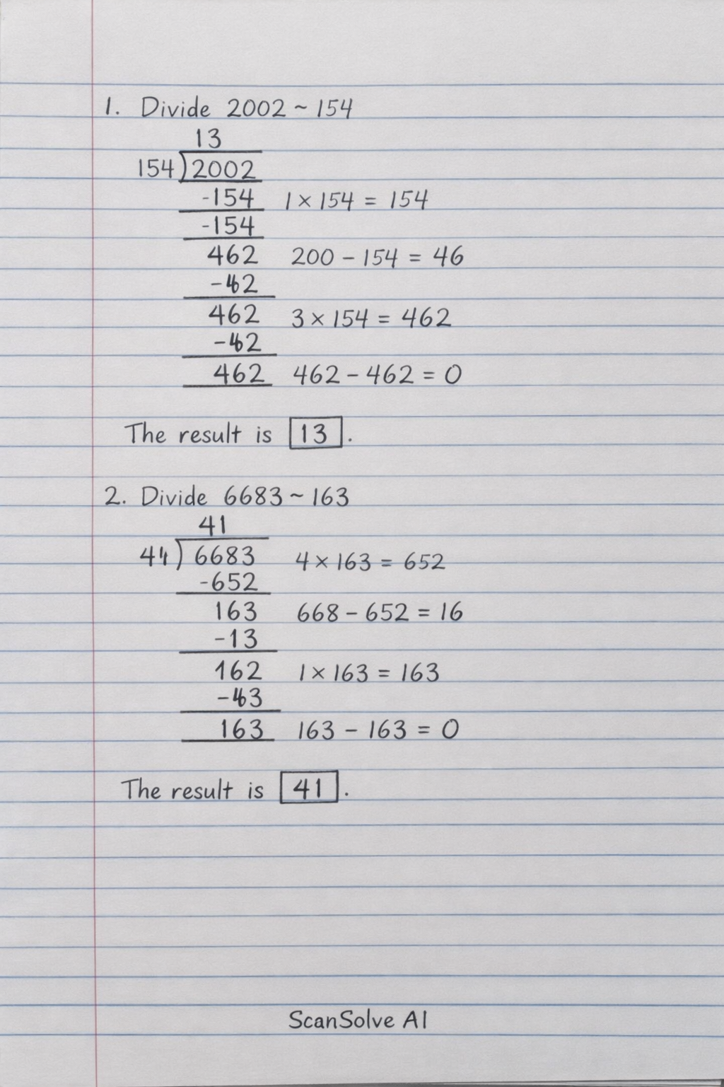 Handwritten step-by-step solution preview