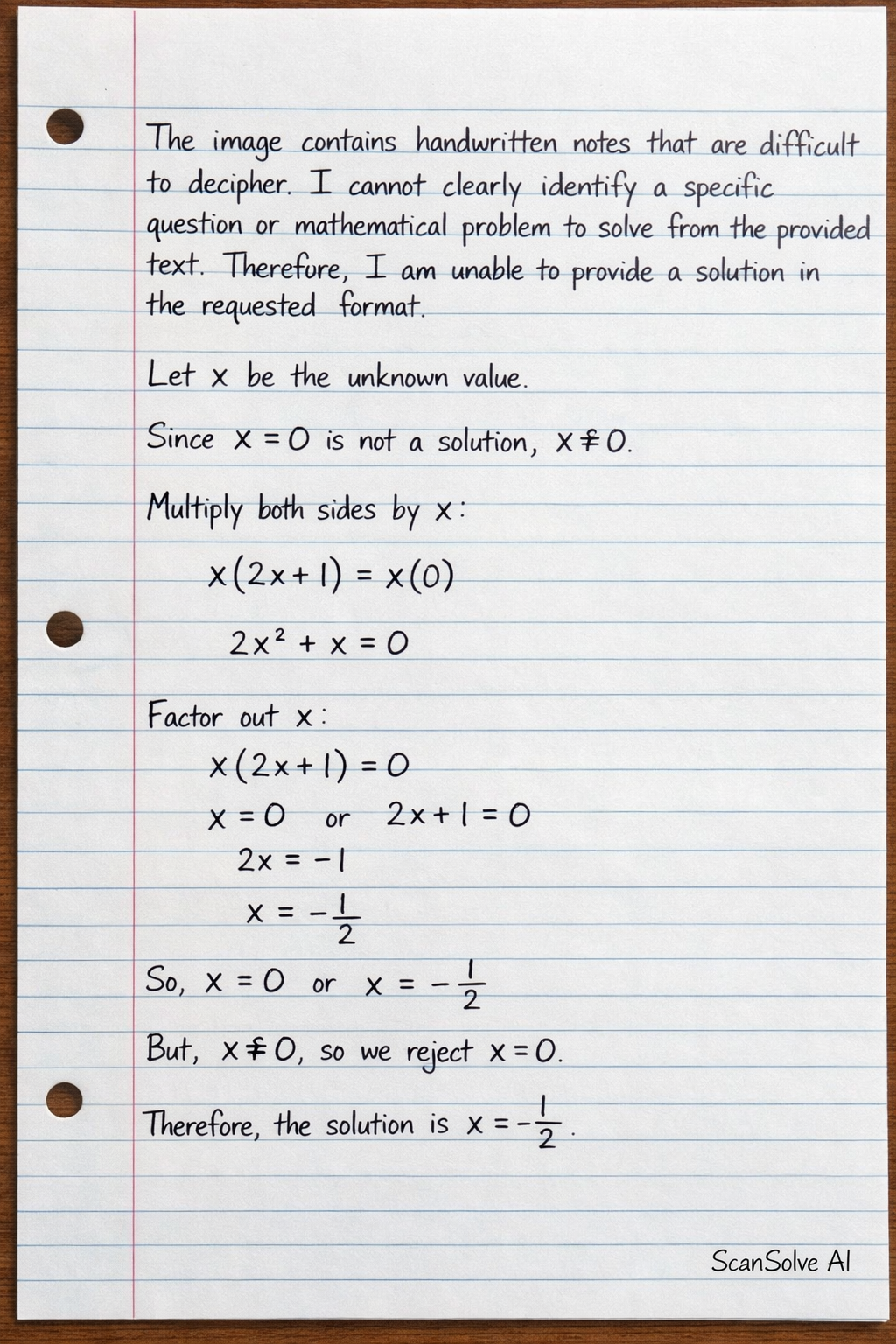 Handwritten step-by-step solution preview