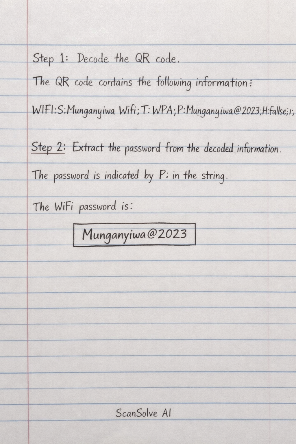 Handwritten step-by-step solution preview