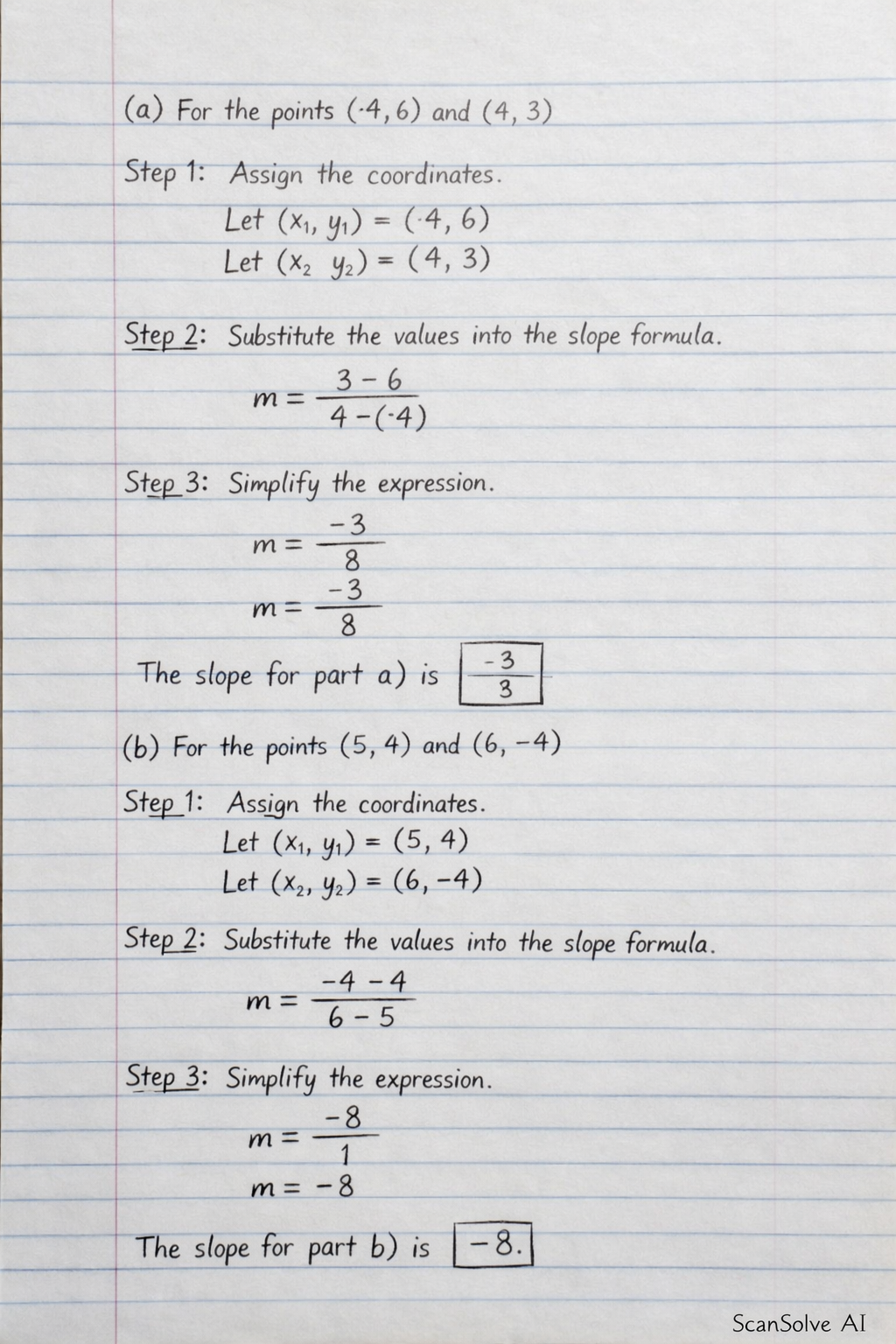 Handwritten step-by-step solution preview