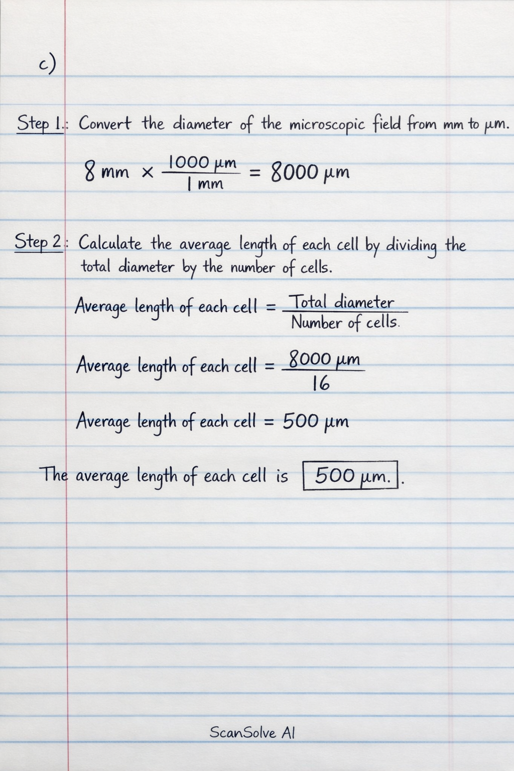 Handwritten step-by-step solution preview
