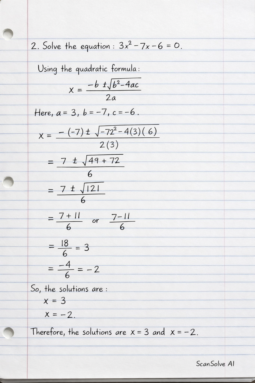 Handwritten step-by-step solution preview