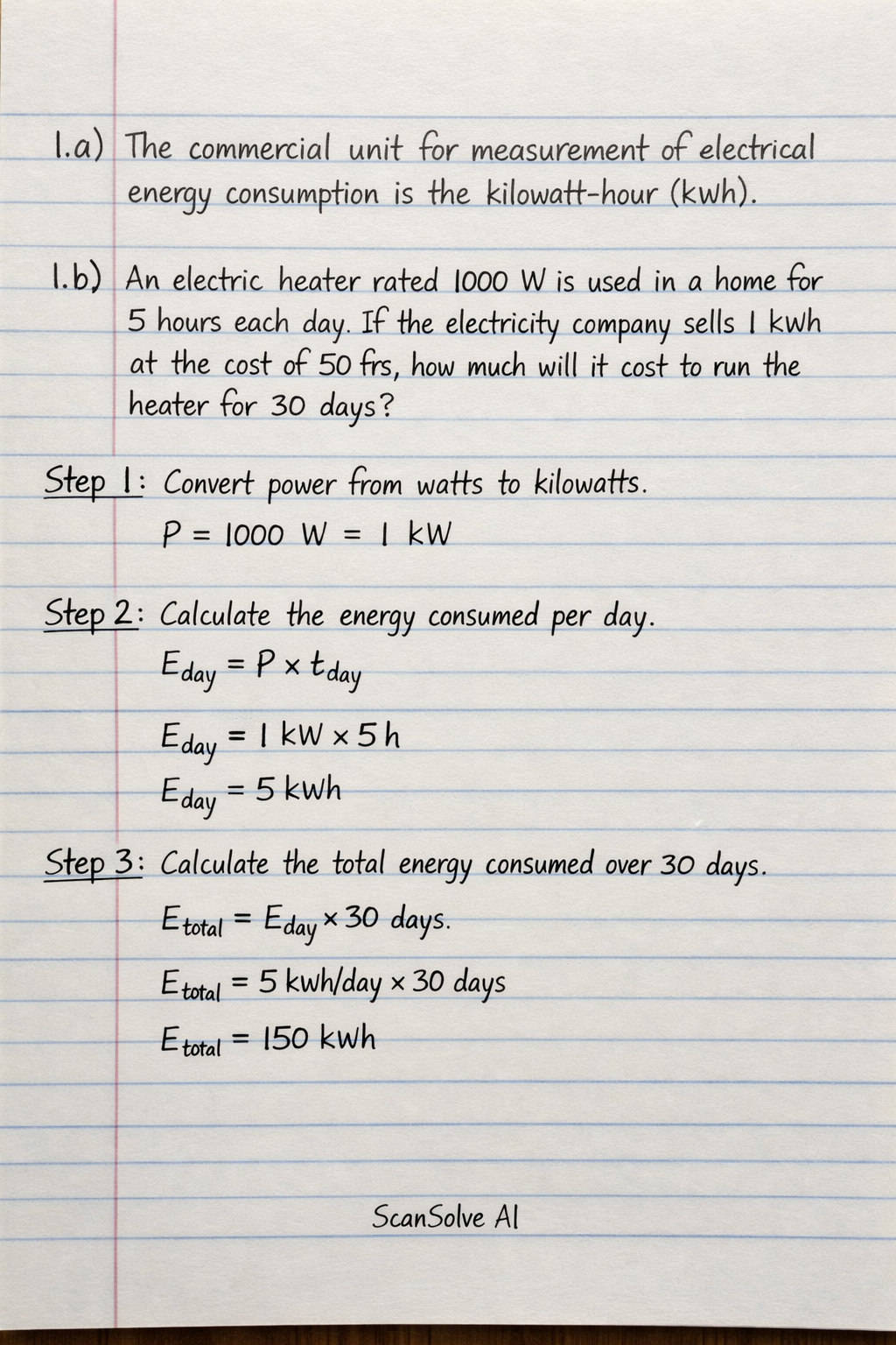 Handwritten step-by-step solution preview