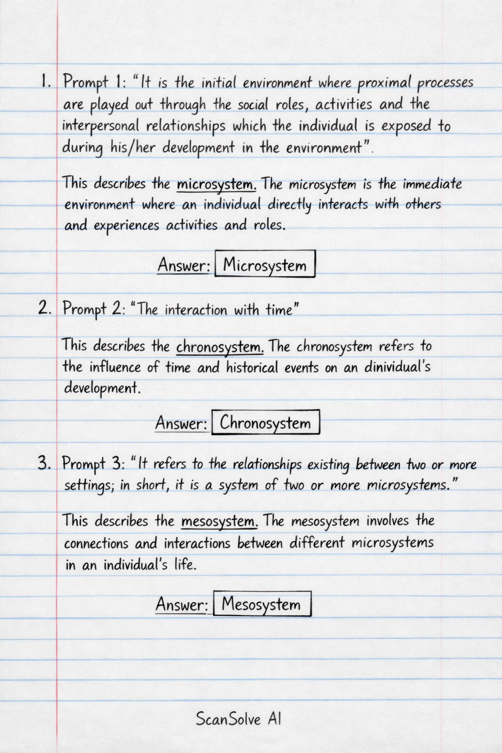Handwritten step-by-step solution