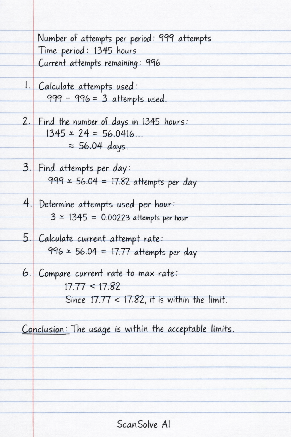 Handwritten step-by-step solution preview