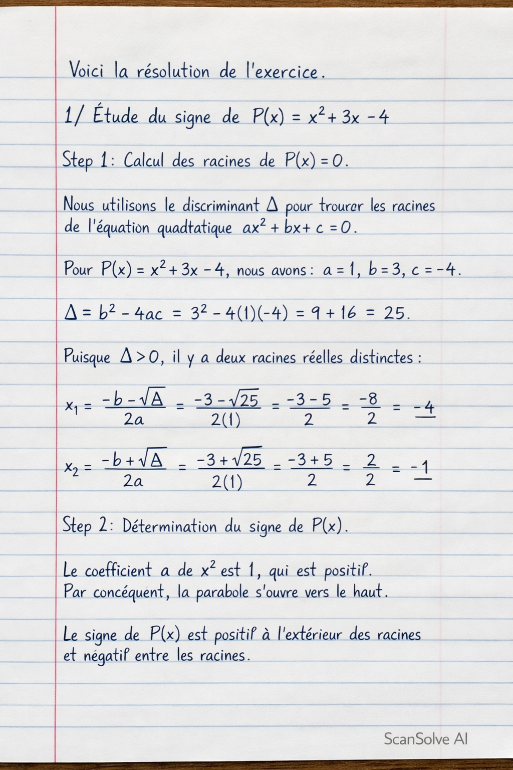 Handwritten step-by-step solution preview
