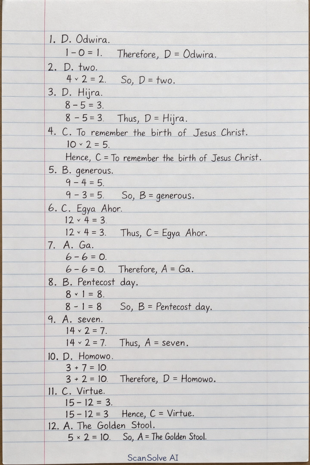 Handwritten step-by-step solution preview