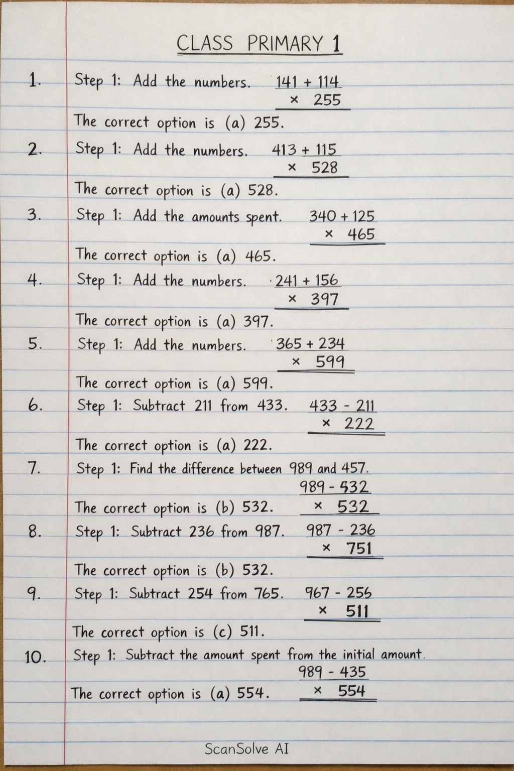 Handwritten step-by-step solution preview