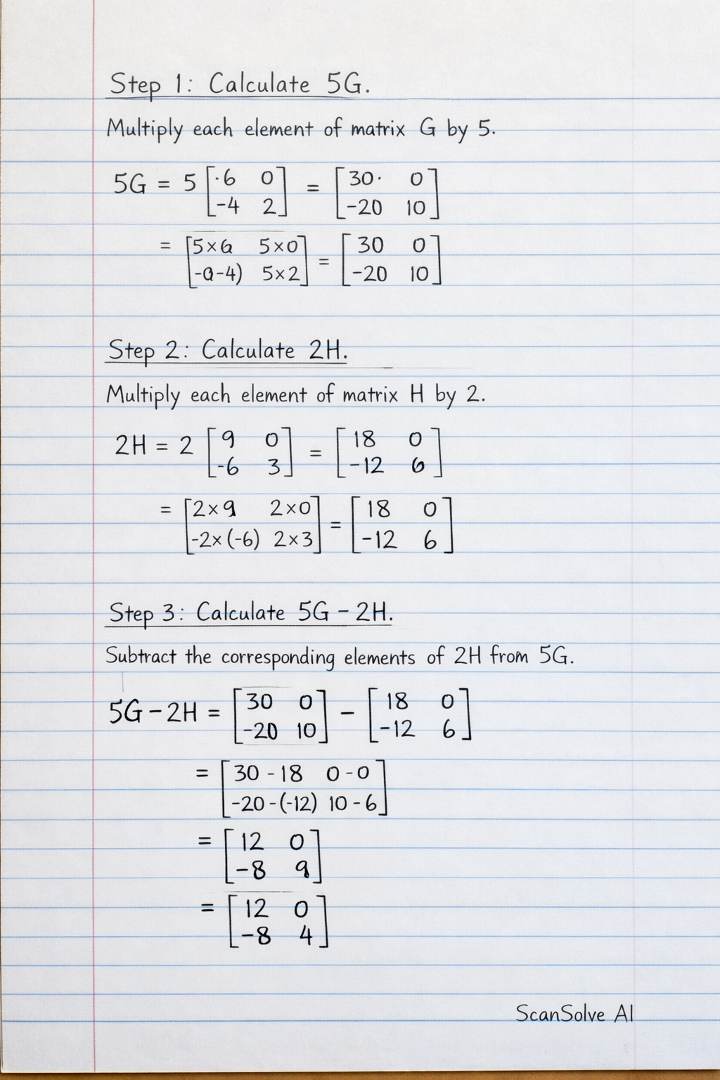 Handwritten step-by-step solution preview