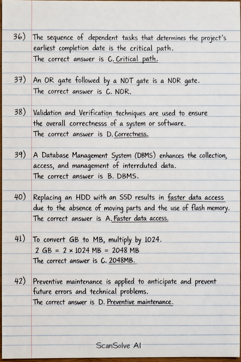 Handwritten step-by-step solution preview