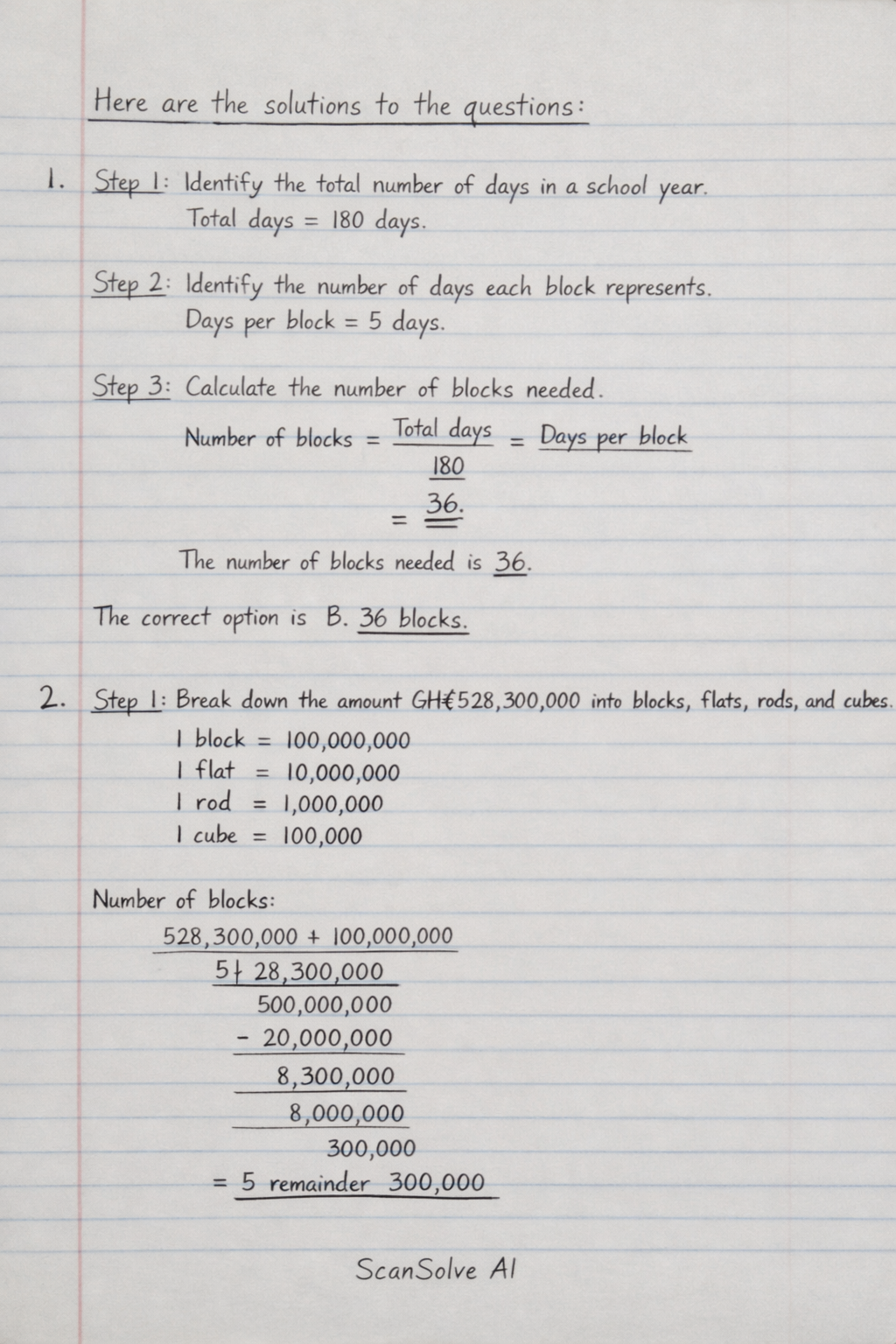 Handwritten step-by-step solution preview