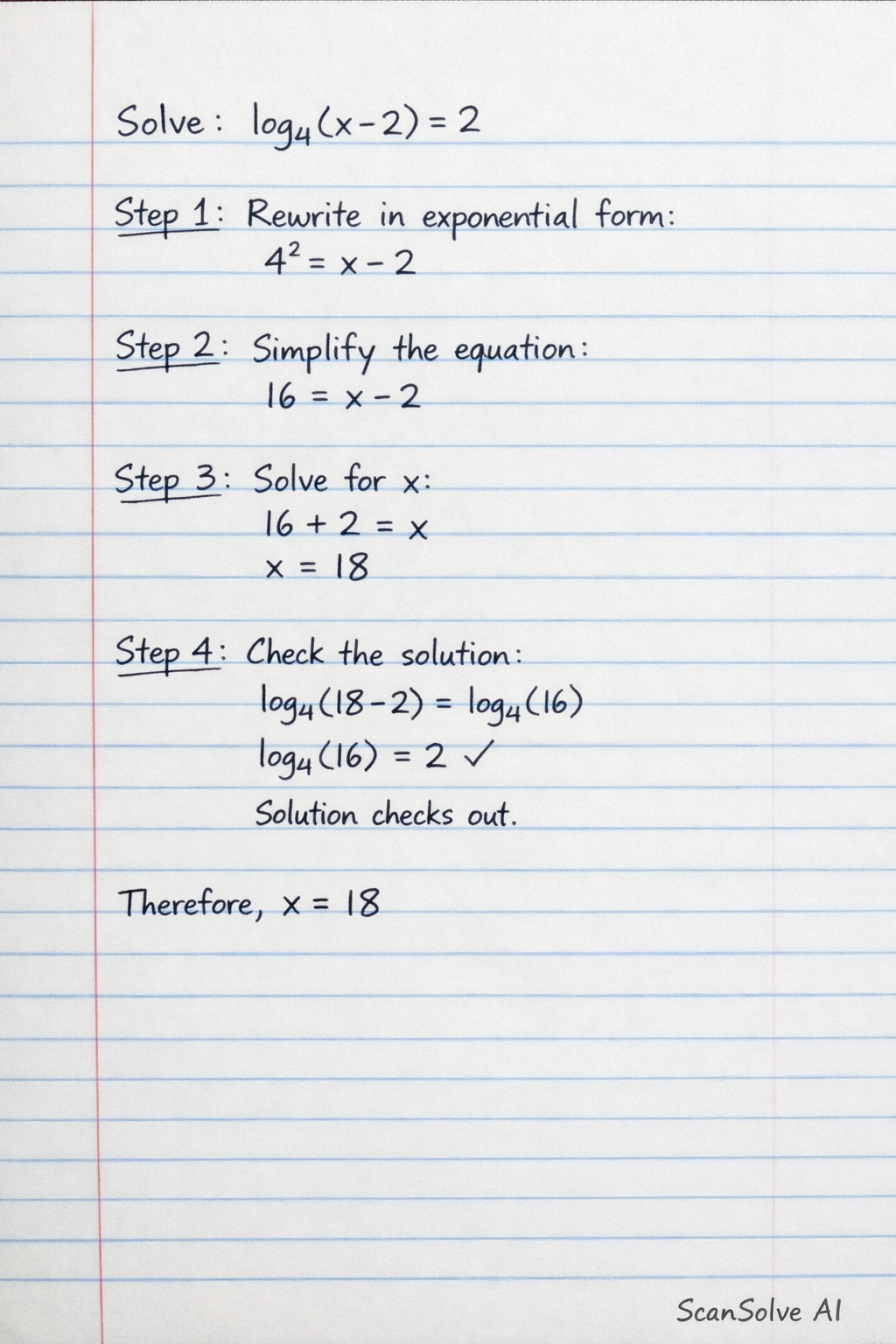Handwritten step-by-step solution preview