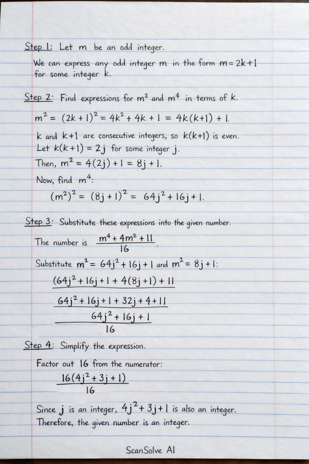 Handwritten step-by-step solution preview