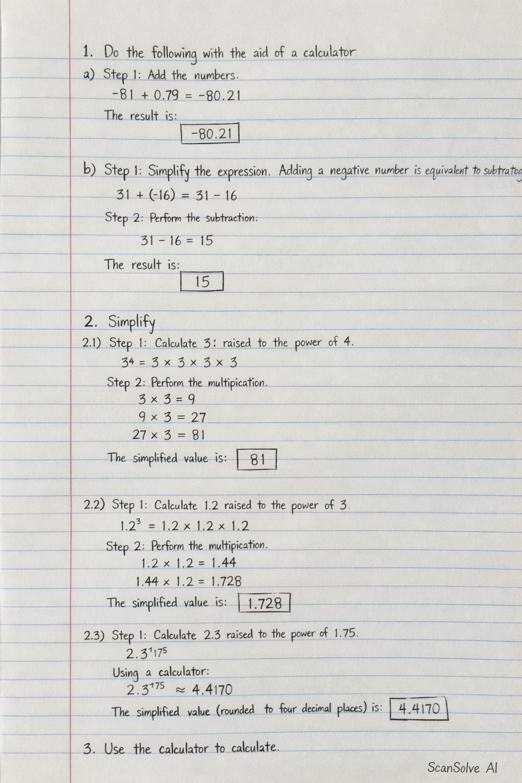 Handwritten step-by-step solution preview