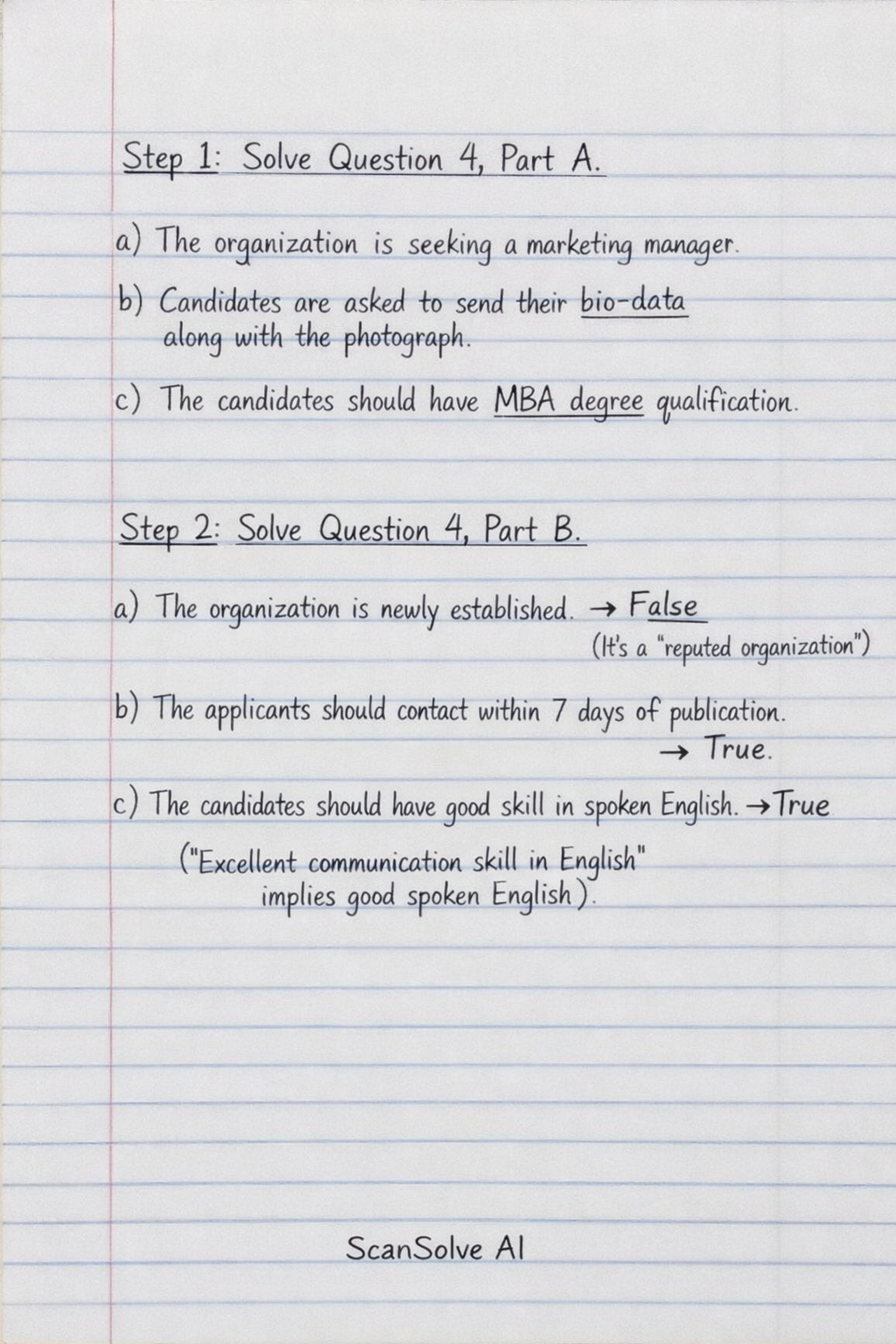Handwritten step-by-step solution preview