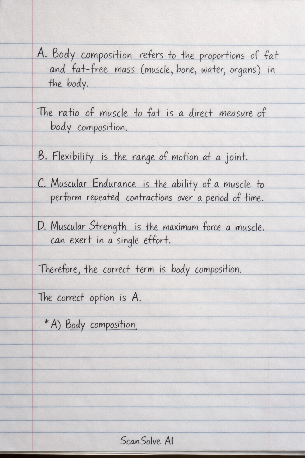 Handwritten step-by-step solution