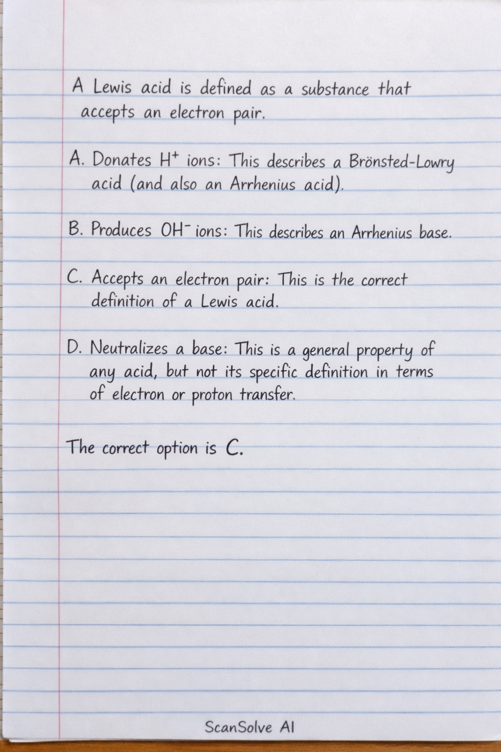Handwritten step-by-step solution