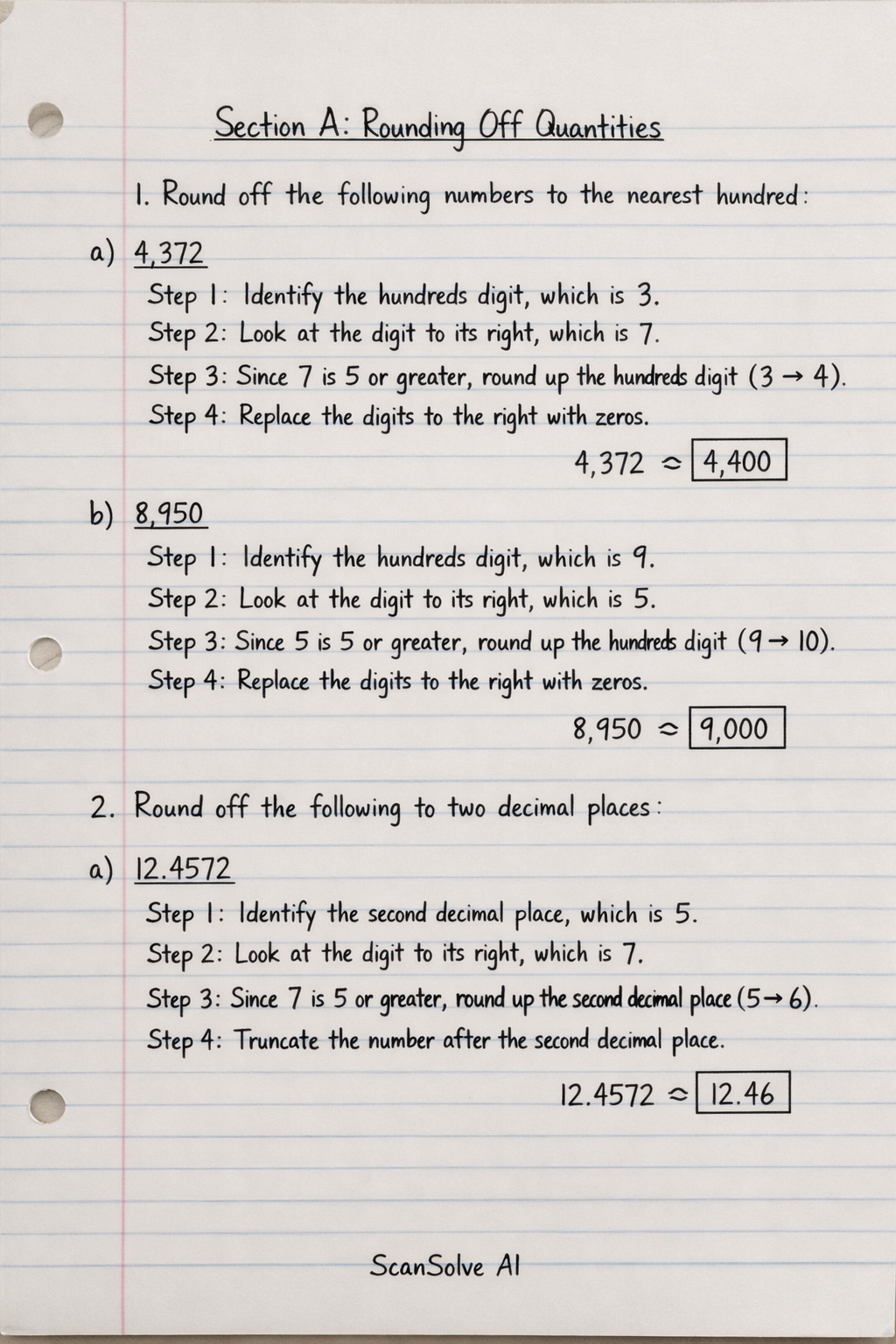 Handwritten step-by-step solution preview