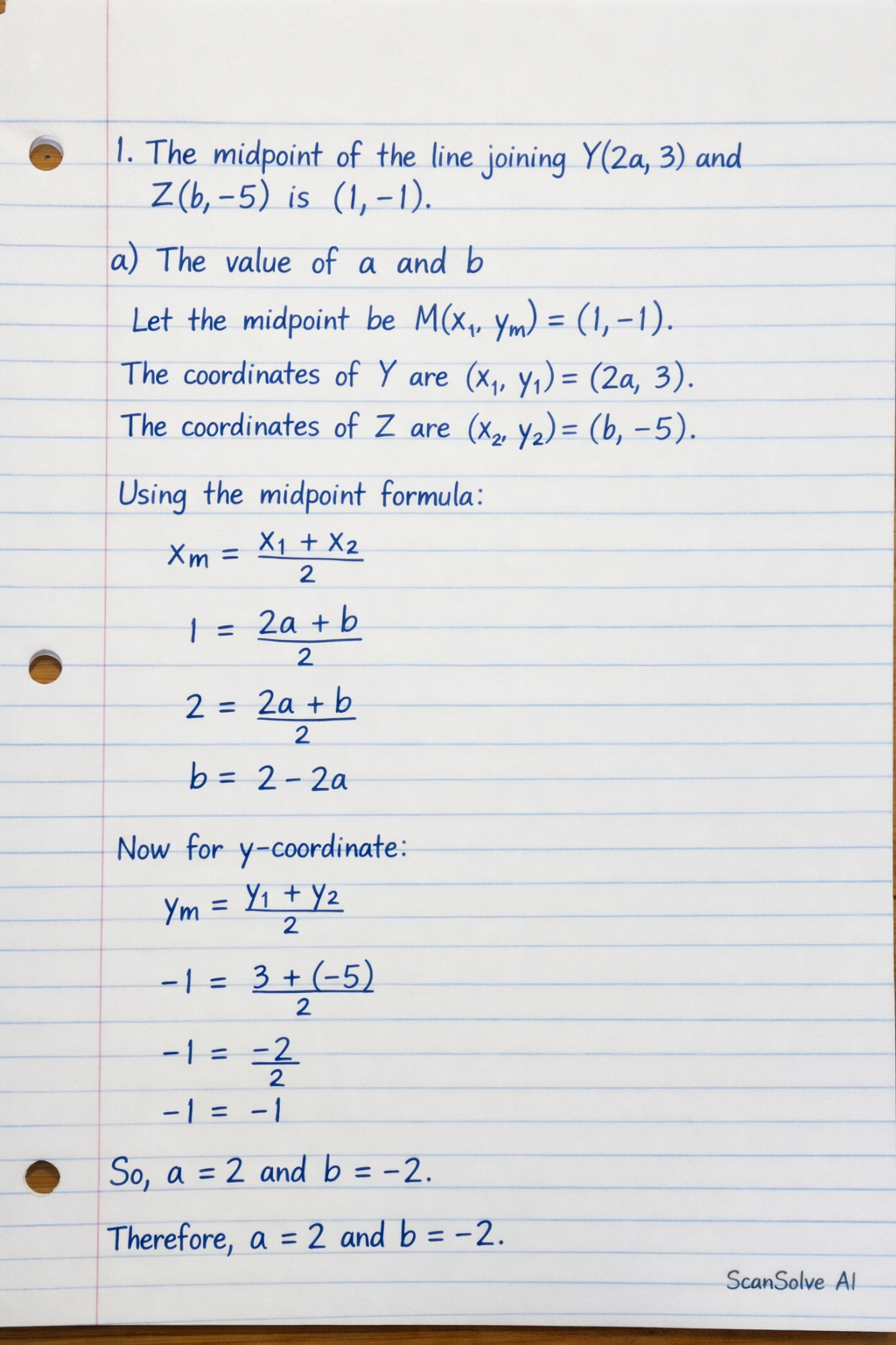 Handwritten step-by-step solution preview