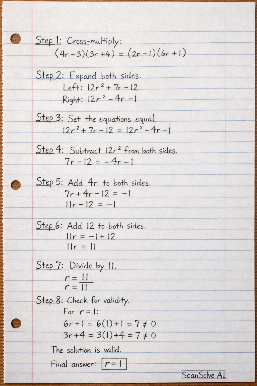 Handwritten step-by-step solution preview