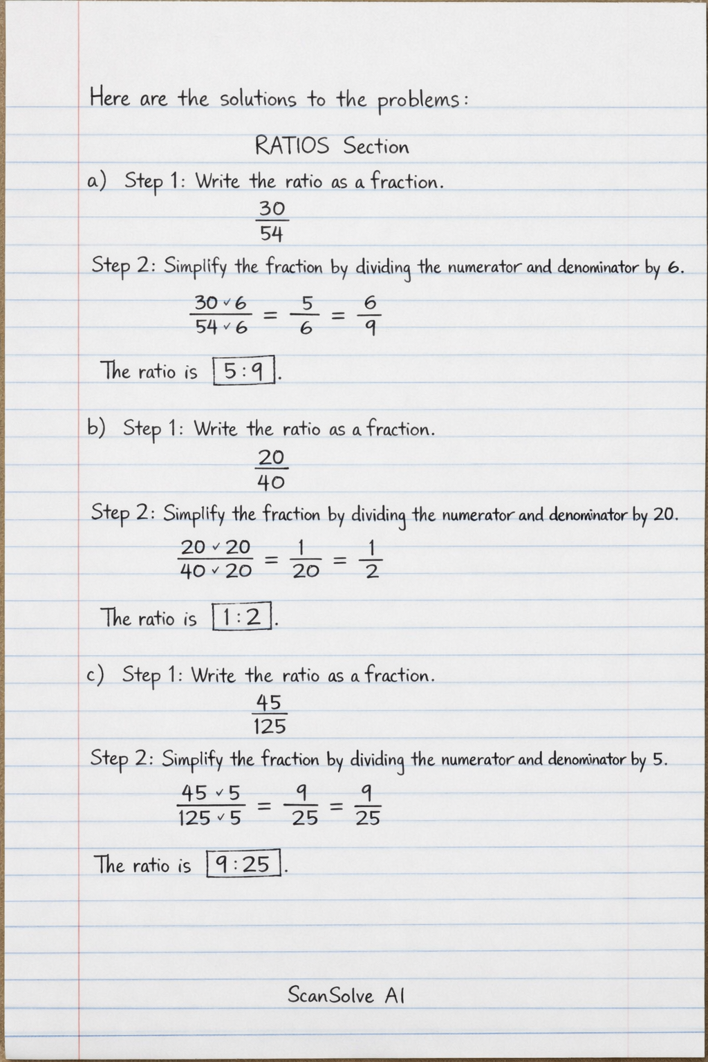 Handwritten step-by-step solution preview