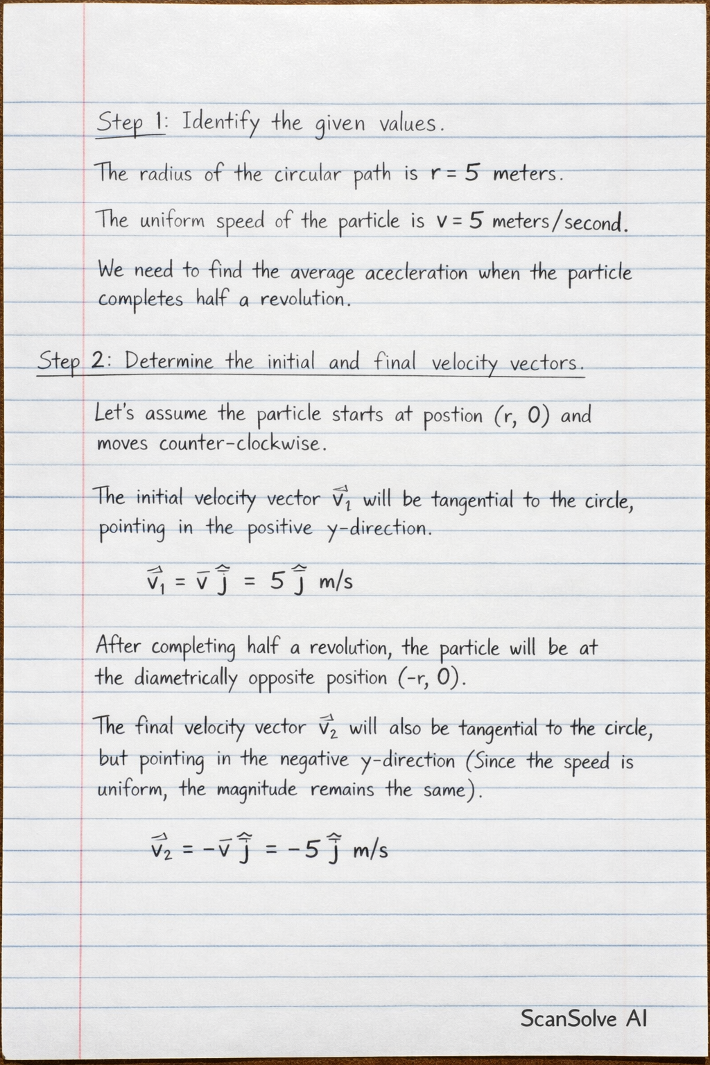 Handwritten step-by-step solution preview