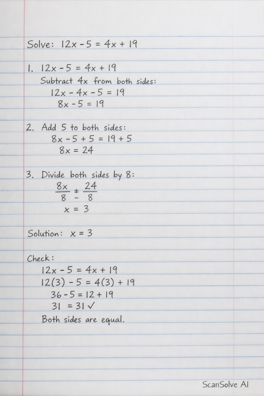 Handwritten step-by-step solution preview