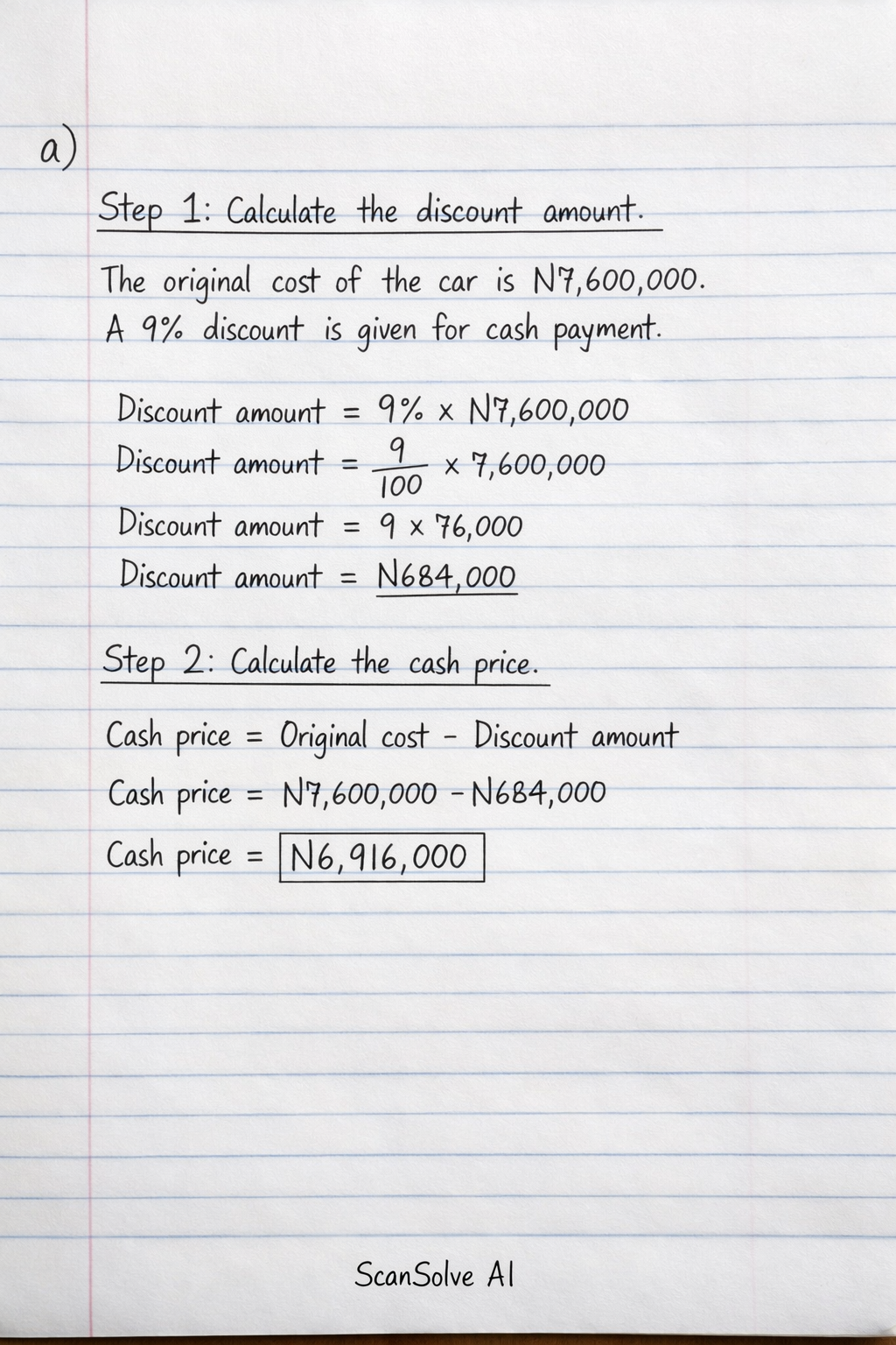 Handwritten step-by-step solution preview